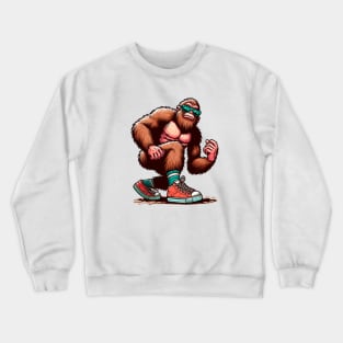 Bigfoot with new sneakers Crewneck Sweatshirt